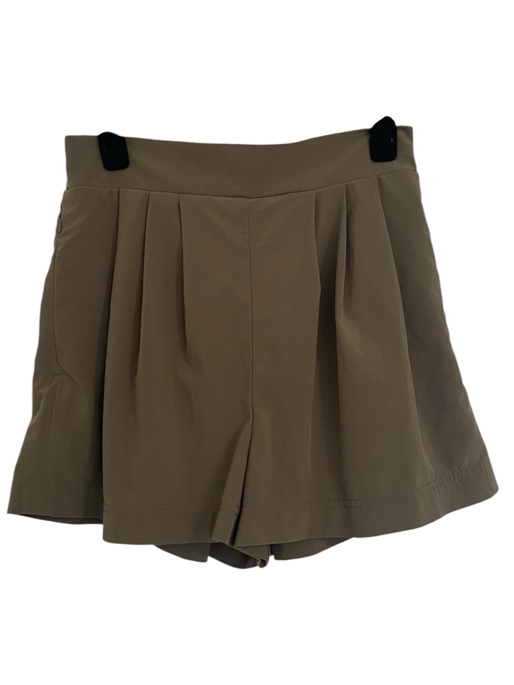 WAYRE Travel Pocket Flow Shorts Olive Green Small Recycled Fabric